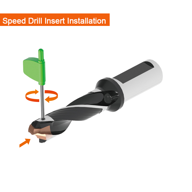 Insertos de broca de carburo indexables, insertos intercambiables de broca de velocidad a la venta